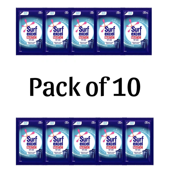 Surf Liquid Detergent Top Load 10   PACK OF 10