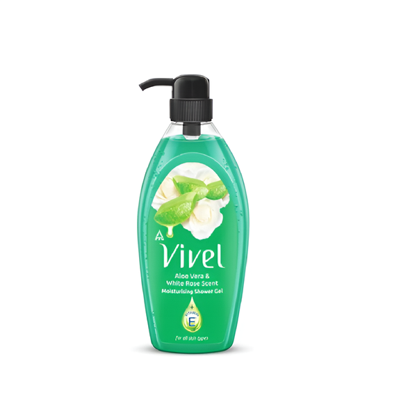 Vivel Shower Gel 500ML Aloevera   White Rose Scent