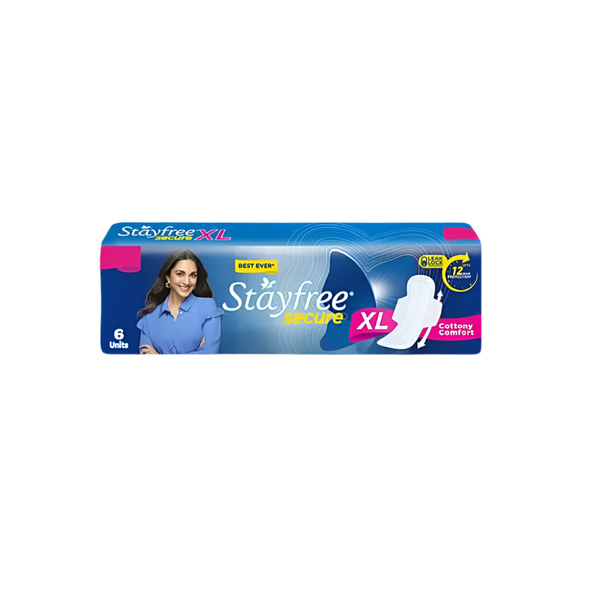 Stayfree Secure Extra Large Santiry Pads Pack Of 6Pcs