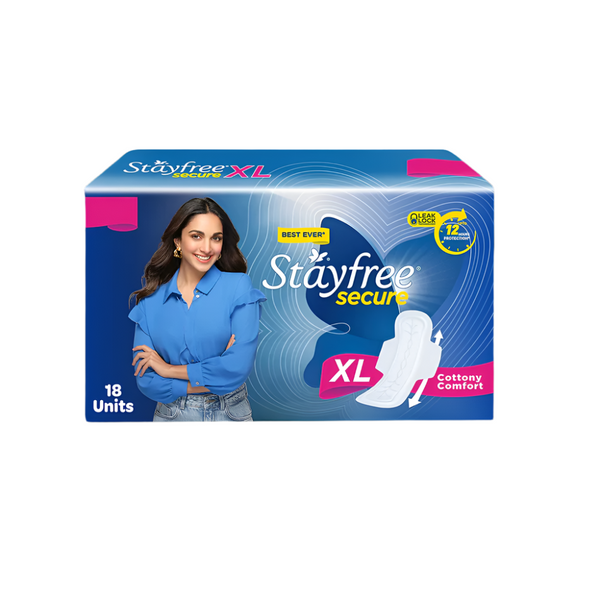 Stayfree Secure 18Pads  XL