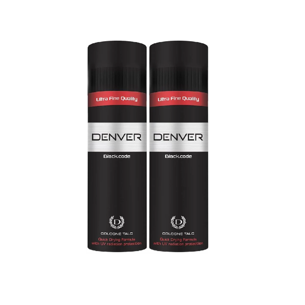 Denver Talcum Black Code 2x100g