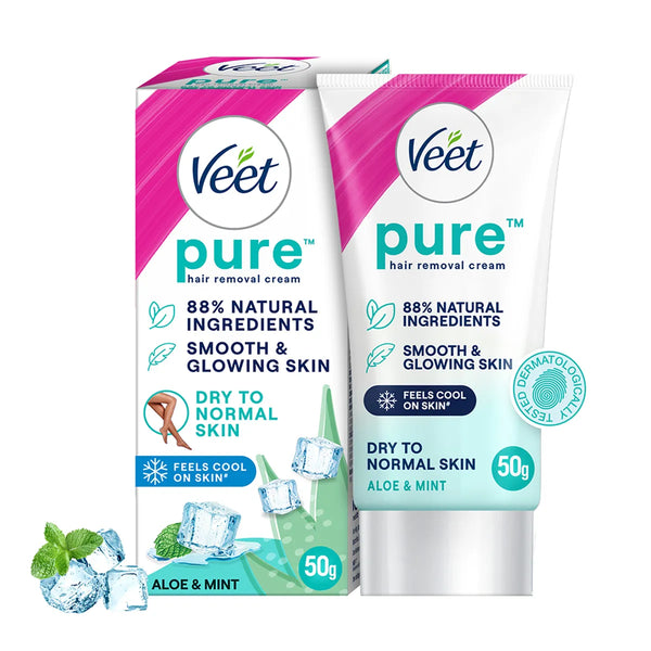Veet Hair Removal Cream Dry Skin 50gm  BLUE