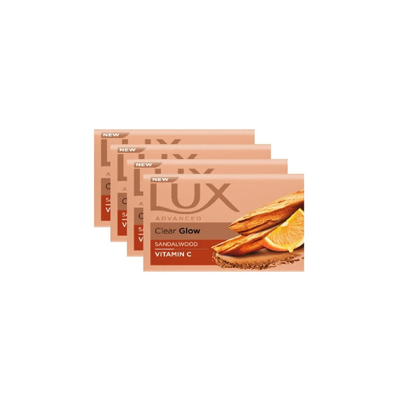 Lux Advanced Clear Glow Sandalwood Soap 4x100g